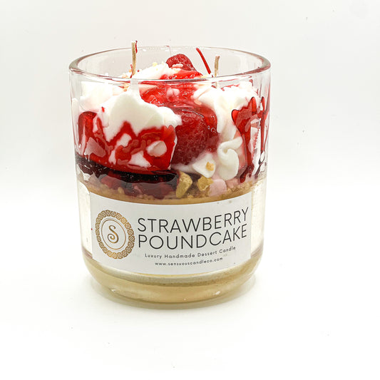 "STRAWBERRY POUNDCAKE" DESSERT CANDLE