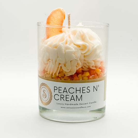 "PEACHES N' CREAM" DESSERT CANDLE